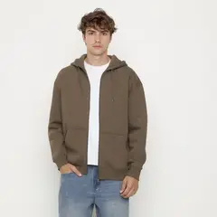 BEARCLIFF - Polera Relaxed Fit Con Gorro Hombre Algodón