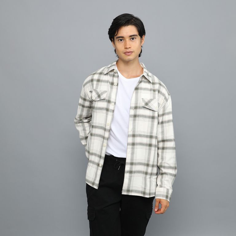 Camisa Manga larga Algodón Hombre