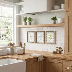 MICA - Setx3 Cuadros Flores 20x25cm