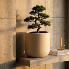 MICA - Maceta Beige Poliresina 36cm