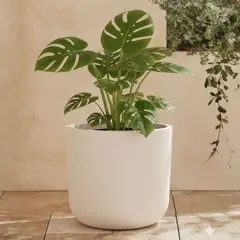 MICA - Maceta Beige Poliresina 28cm