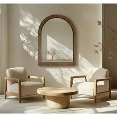 BASEMENT HOME - Espejo Arco Cuerpo Completo Madera 133x82cm