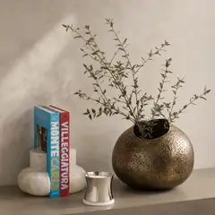BASEMENT HOME - Jarrón Aluminio 15x17 cm