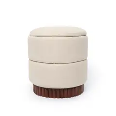 BASEMENT HOME - Puf Redondo Giratorio 43cm