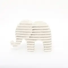 BASEMENT HOME - Adorno Moda Elefante Resina 15x11x6cm