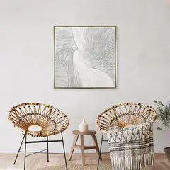 BASEMENT HOME - Cuadro Arbol Texturas 80x80xm