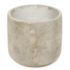 BASEMENT HOME - Maceta Cemento Blanca 18cm