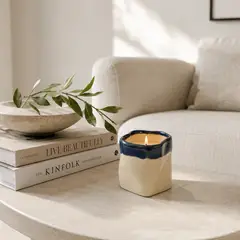 BASEMENT HOME - Velas Aromática Lino Fresco y Brisa Marina 8x8cm