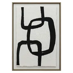 MICA - Cuadro Cadenas Negro 50x70cm