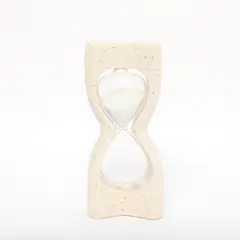 BASEMENT HOME - Adorno Reloj De Arena Resina 28x12x8cm