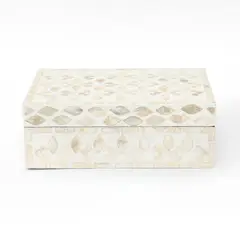 BASEMENT HOME - Caja Decorativa Capiz 25x16x9cm