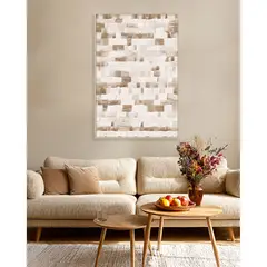 BASEMENT HOME - Cuadro Trazos Beige 82x122cm