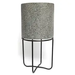 MICA - Maceta Pedestal Gris 50x25cm