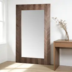 BASEMENT HOME - Espejo Rectangular Cuerpo Completo Madera 110x190cm