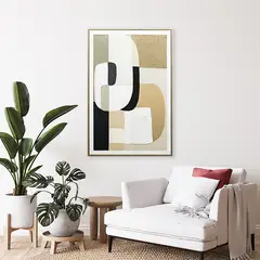 BASEMENT HOME - Cuadro Formas Abstarcto 80x120cm