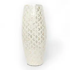 BASEMENT HOME - Jarrón Capiz Dorado 46x18 cm