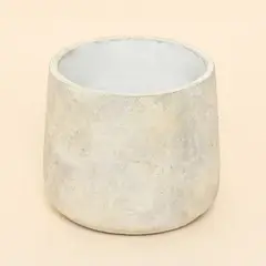 BASEMENT HOME - Maceta Cemento Blanca 15cm