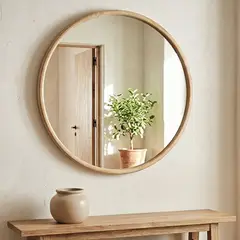 BASEMENT HOME - Espejo Redondo Madera