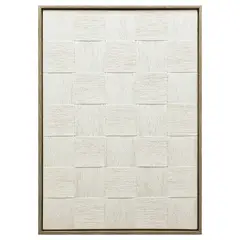 BASEMENT HOME - Cuadro Cuerdas Blanco 50x70cm