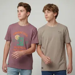 DOO AUSTRALIA - Polo Niño Pack X2 Manga Corta Algodón