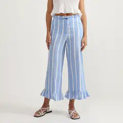 BASEMENT - Pantalón Straight Tiro Medio Mujer