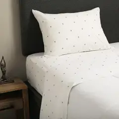 BENETTON - Juego de Sábanas Estampadas 100% Algodón 180 Hilos