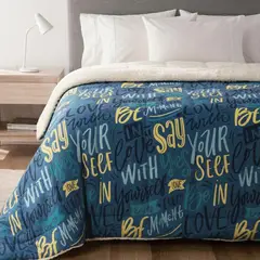 MICA - Edredón Estampado Con Sherpa