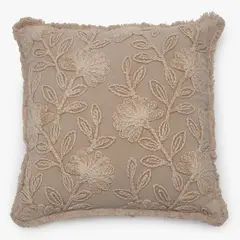ROBERTA ALLEN - Cojín Sari Flores 100% Algodón 50x50cm