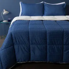 BENETTON - Edredón Estampado Bari con Sherpa