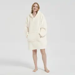 MICA - Manta Poncho Flannel Sherpa