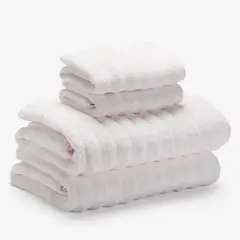 BASEMENT HOME - Set x4 Toallas Mano/Baño Texturada Mars 700g