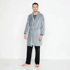 BASEMENT HOME - Bata de Baño Microfleece 270gr