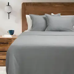 BASEMENT HOME - Funda Plumón Waffle Gris