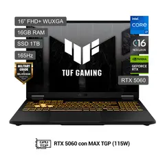 ASUS - Laptop Tuf Gaming F16 Intel Core I7-14650hx 16gb 1tbssd Rtx5060 16" Fhd+