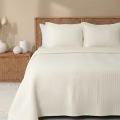 CASA CANTABRIA - Colcha Gofre 100% Algodón