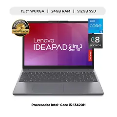 LENOVO - Laptop Ideapad Slim 3i Intel Core I5 24gb Ram 512gb Ssd 15.3" Wuxga 13va Gen