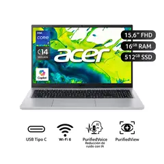 ACER - Laptop Aspire Go 15 Intel® Core¿ I9-13900h 16 Gb 512 Gb Fhd (1920 X 1080)