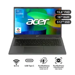 ACER - Laptop Aspire Go 15 Intel® Core¿ I5-13420h 16 Gb 512 Gb Fhd (1920 X 1080)