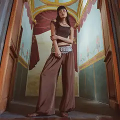 DENIMLAB - Pantalón Baggy Tiro Alto Mujer