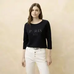 ELLE - Polo Manga Larga Mujer