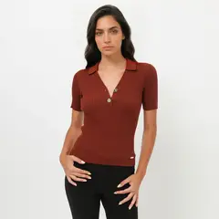 MOSSIMO - Polo Manga Corta Mujer