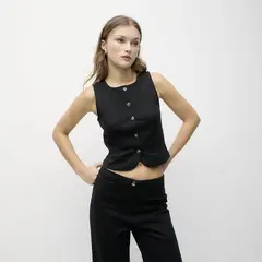 SYBILLA - Blusa Sin Mangas Mujer