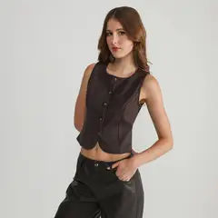 SYBILLA - Blusa Sin Mangas Mujer