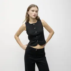 SYBILLA - Blusa Sin Mangas Mujer