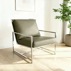 BASEMENT HOME - Butaca Novo De Cuero 1 Cuerpo