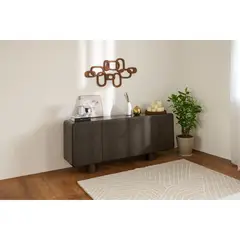 BASEMENT HOME - Aparador Aura 4 Puertas