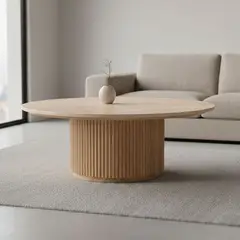 BASEMENT HOME - Mesa de Centro Victoria Travertino