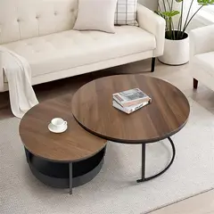 CAFE - Set X2 Mesas Auxiliares Ash