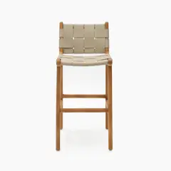 BASEMENT HOME - Silla De Bar Grand Mindi Trenzada Nude