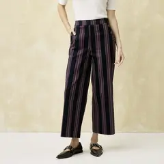 UNIVERSITY CLUB - Pantalón Wide Leg Tiro Alto Mujer